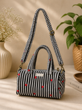 Sweetheart Stripes Mini Duffle