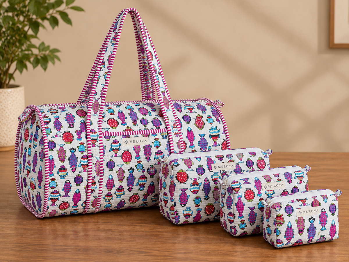 Candy Fish Duffle & Pouch Set