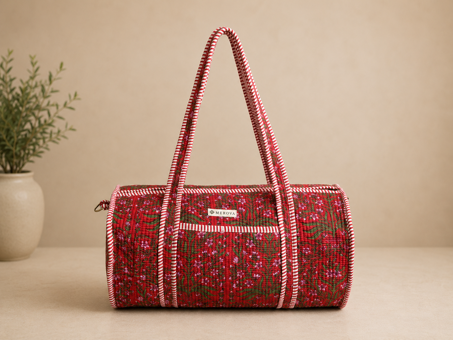 Crimson Bloom Duffle