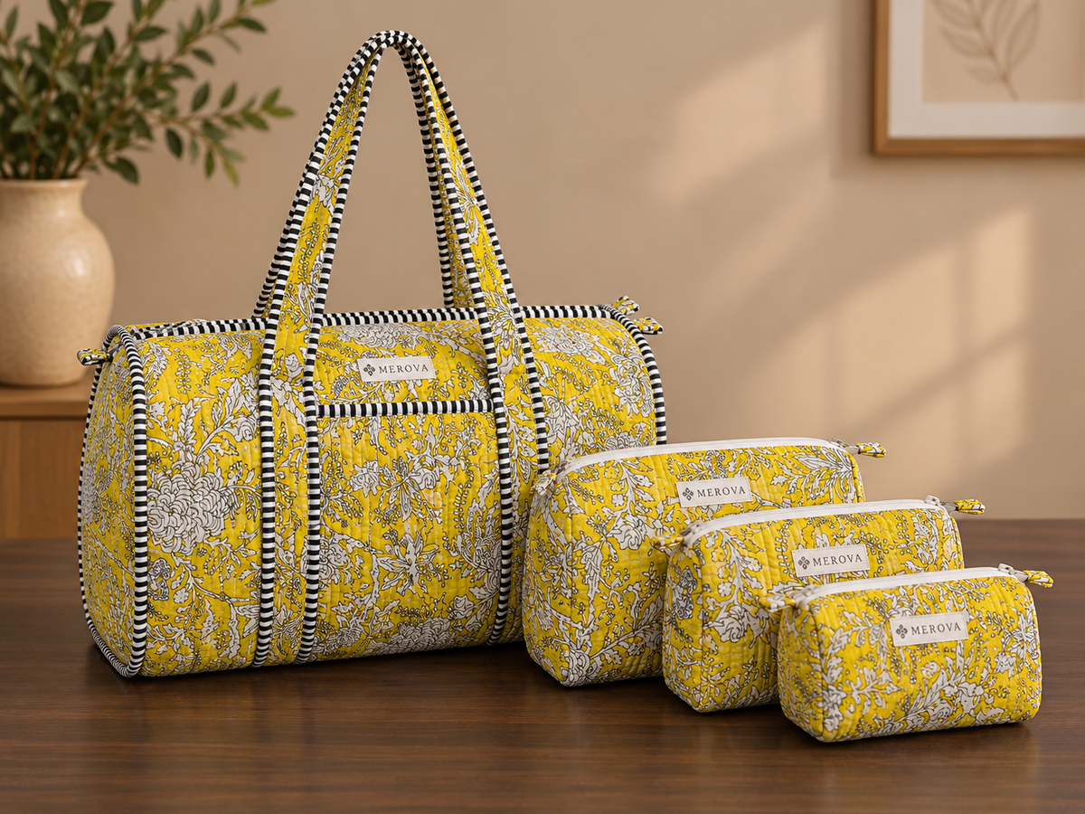 Sunlit Garden Duffle & Pouch Set