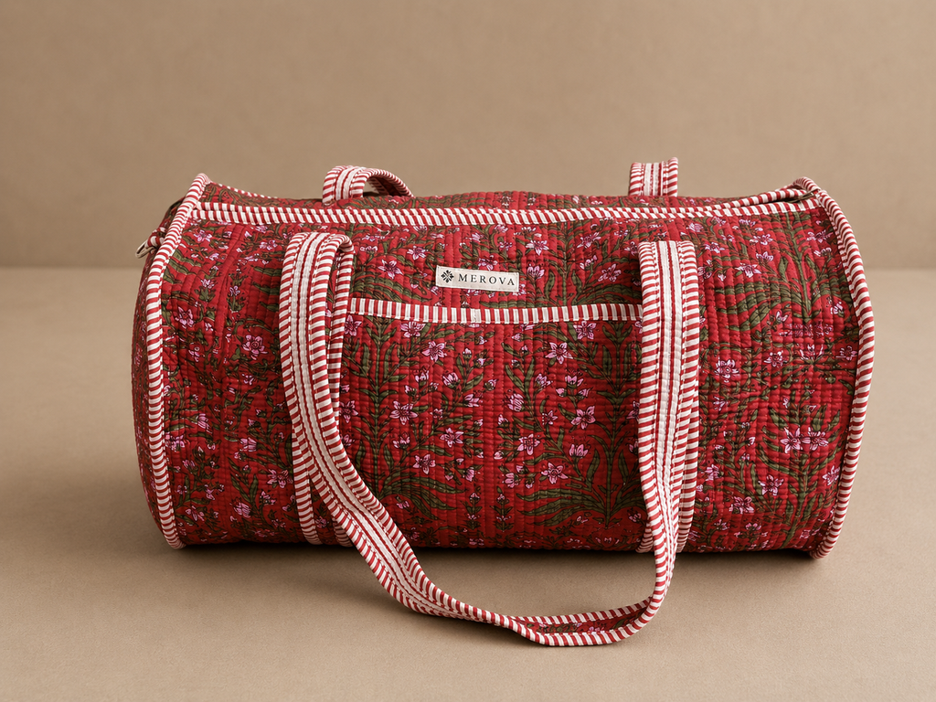 Crimson Bloom Duffle