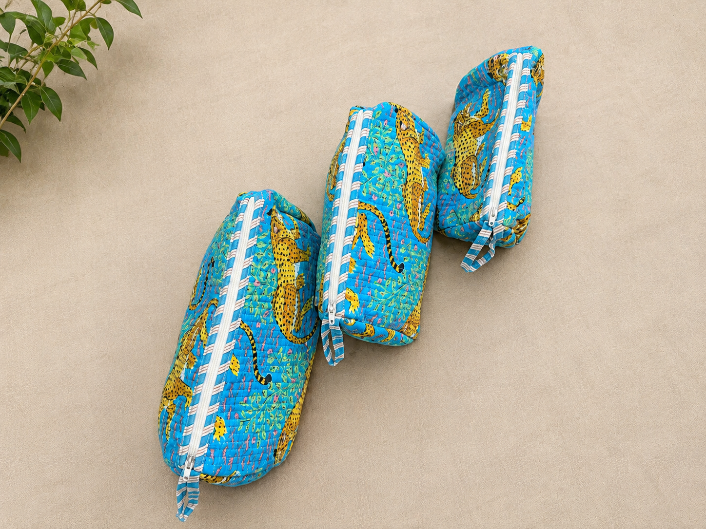 Jungle Mirage Toiletry Pouches (Set of 3)