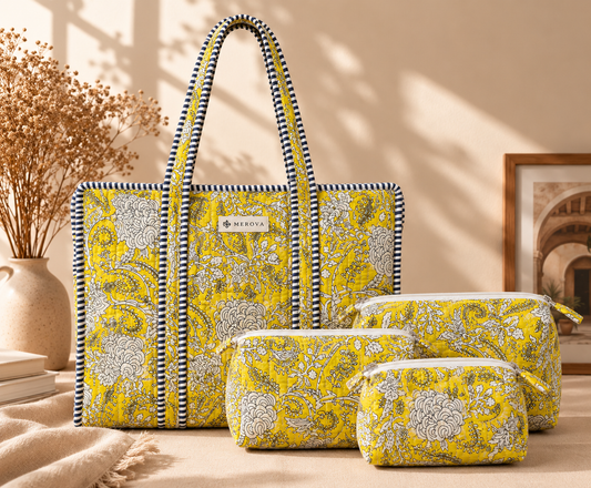 Sunlit Garden Tote & Pouch Set